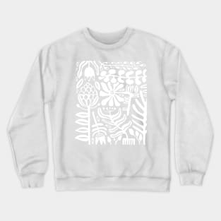 White Nordic garden Crewneck Sweatshirt